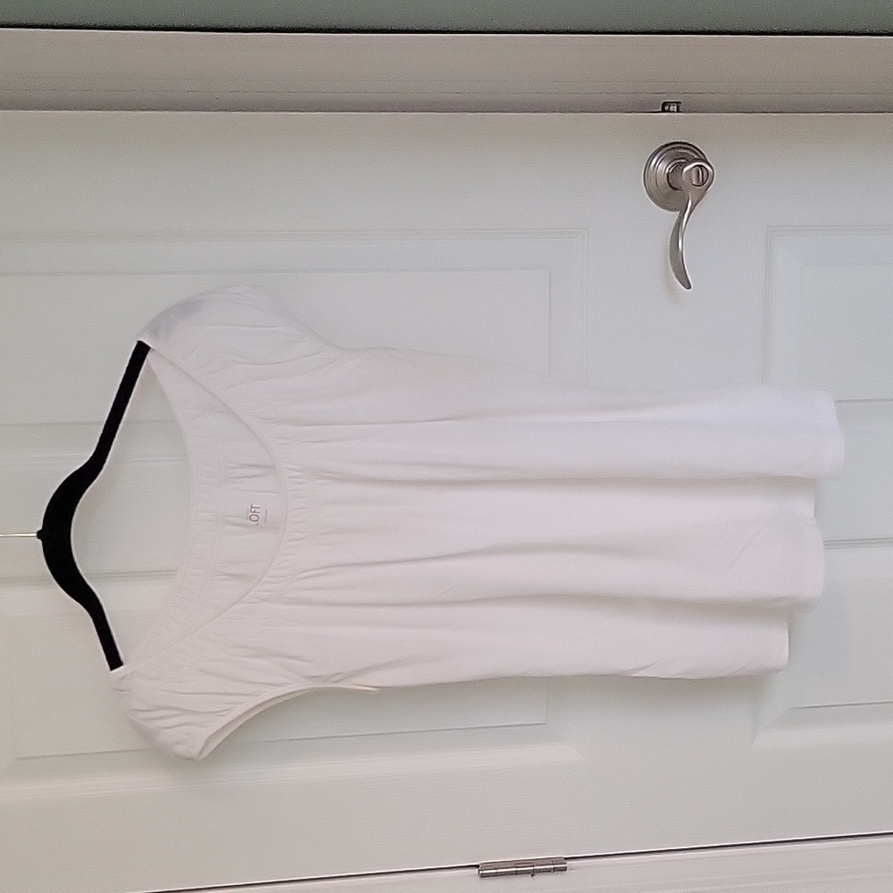 LOFT sleeveless top white